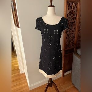 Sara Campbell Blue Flower Cutout Dress Women’s Size 2 Like New